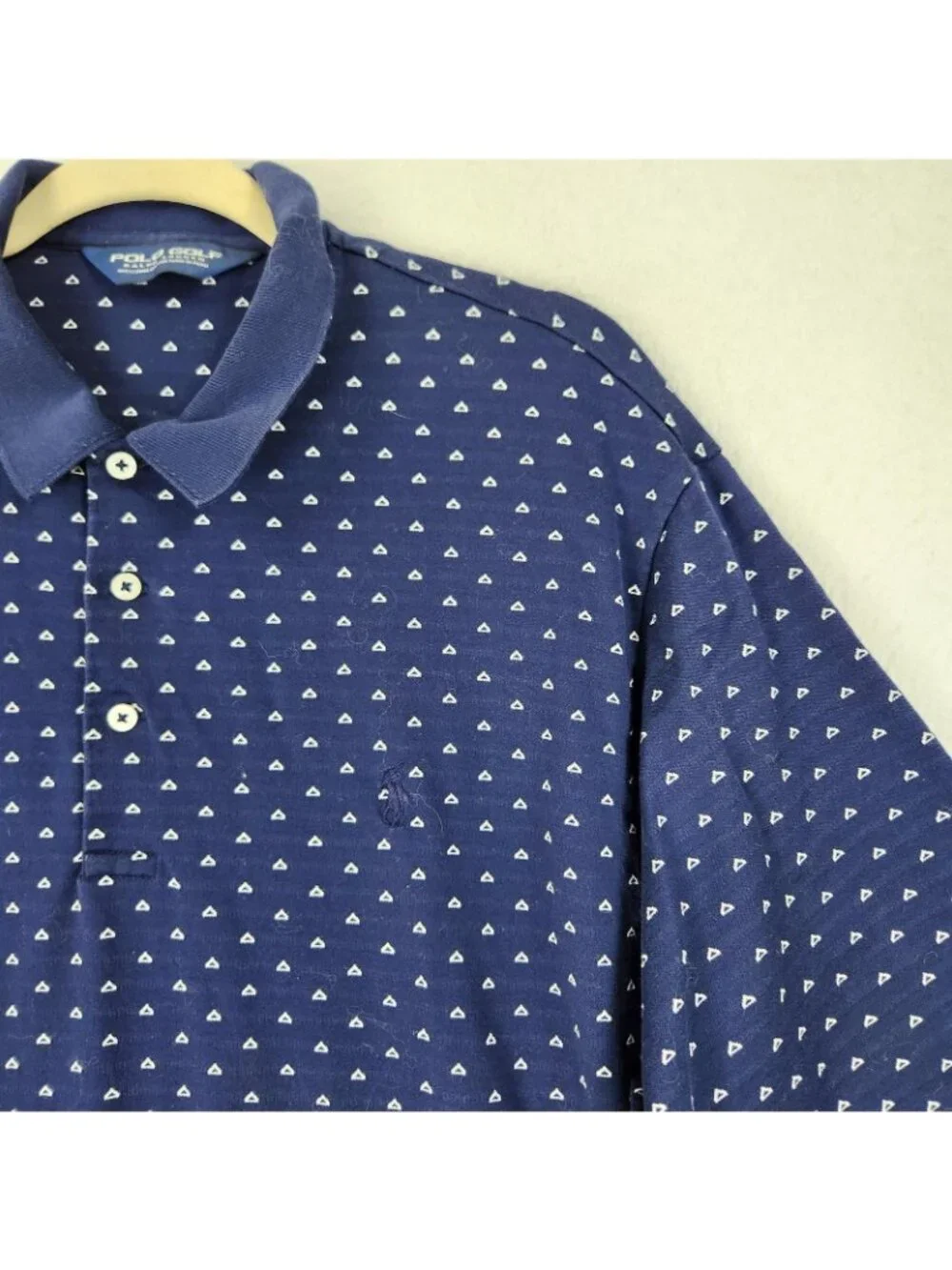 Polo Ralph Lauren Polo Shirt Mens Large Blue Pima Cotton Golf Short Sleeve